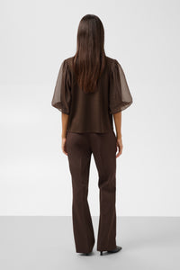 T-Shirt Marigold Puff - chocolate brown