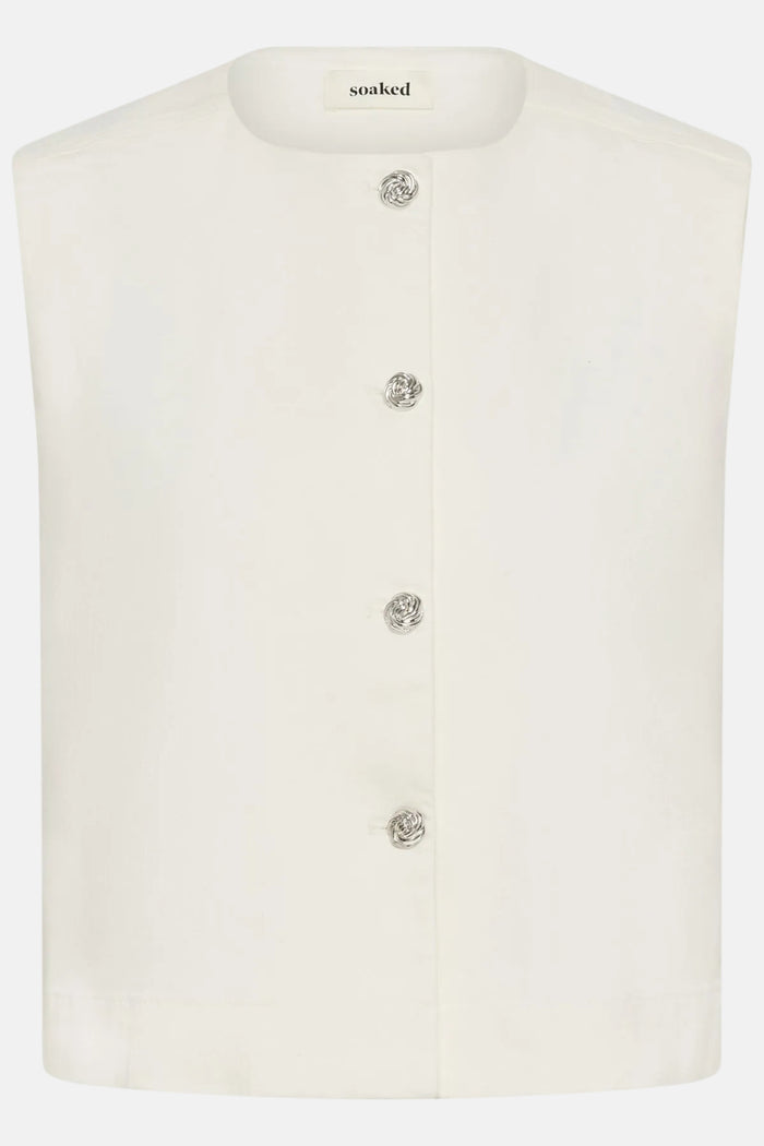 Vest Rina Waistcoat - whitecap grey