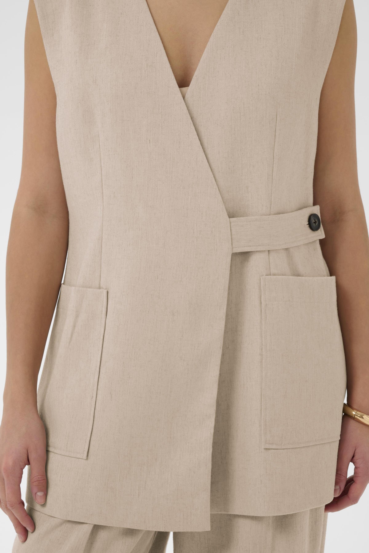 Vest Sofia - White Pepper