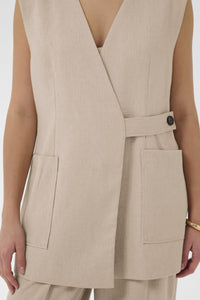 Vest Sofia - White Pepper