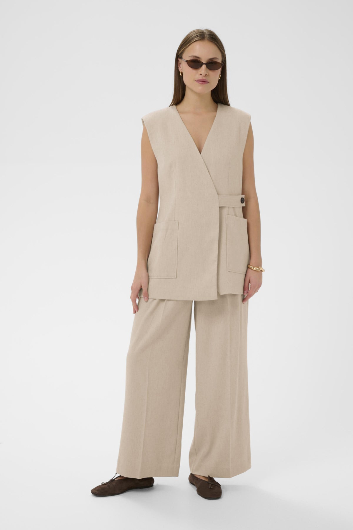 Vest Sofia - White Pepper