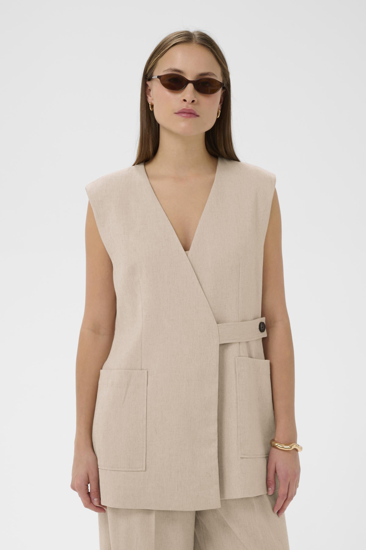 Vest Sofia - White Pepper