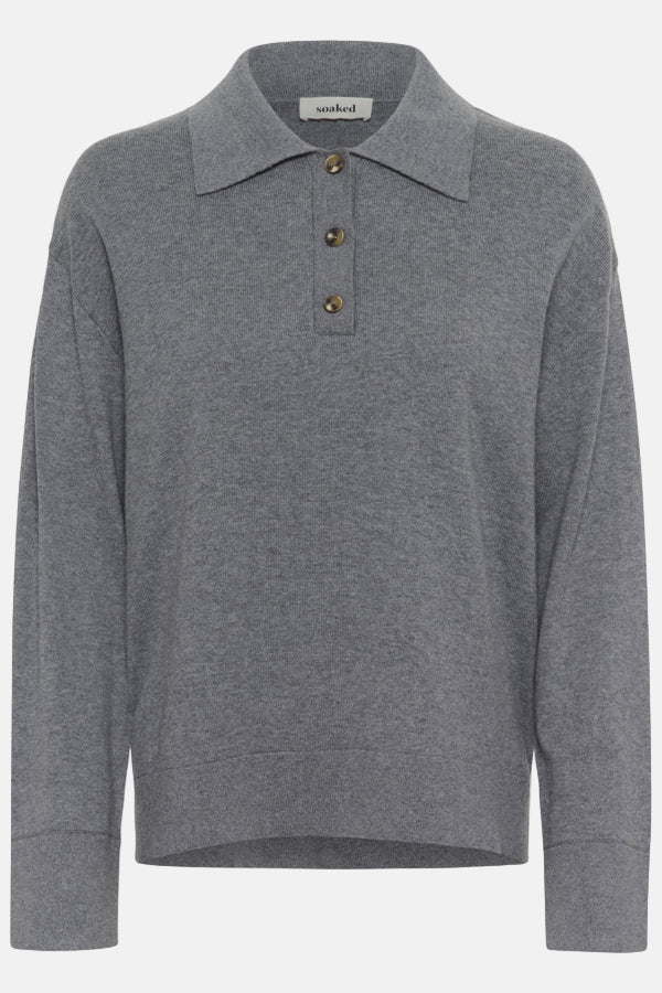 Trui Sanja Polo - Grey Melange