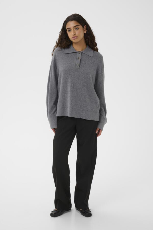 Trui Sanja Polo - Grey Melange