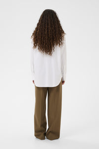 Blouse Noelle Poplin - bright white