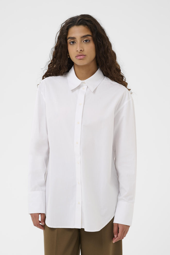 Blouse Noelle Poplin - bright white