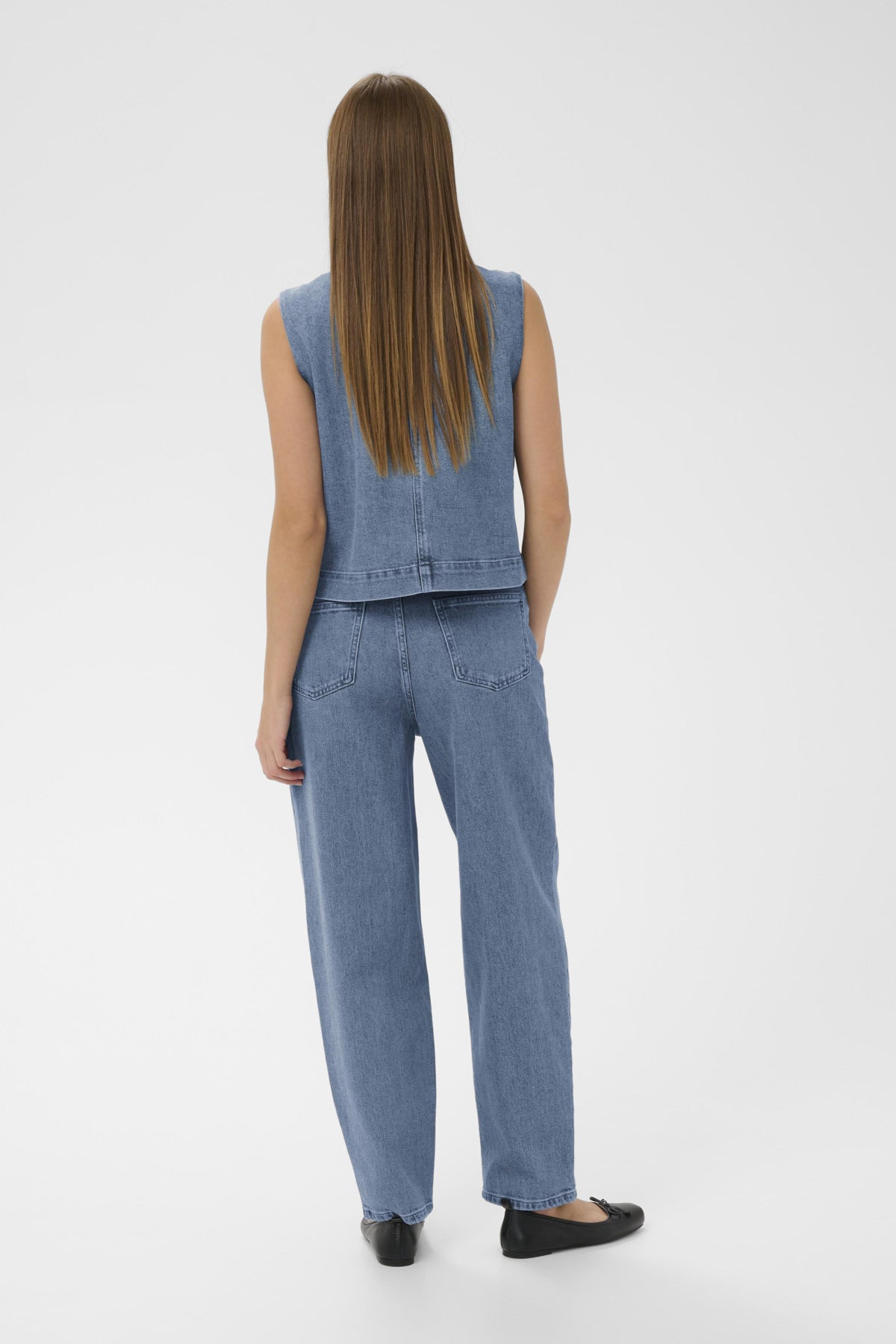 Jeans Rinatina Barrel - Medium blue denim