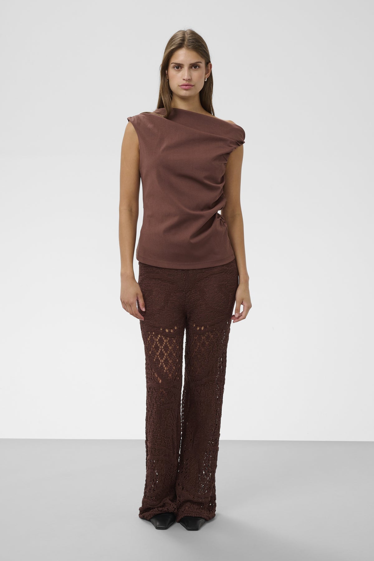 Top Eirlys Dalida - brown stone