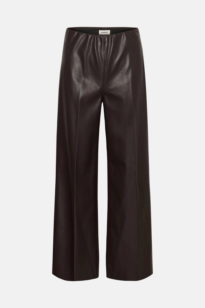 Broek Kaylee Wide Long - chocolate torte