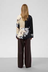 Broek Kaylee Wide Long - chocolate torte