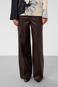 Broek Kaylee Wide Long - chocolate torte