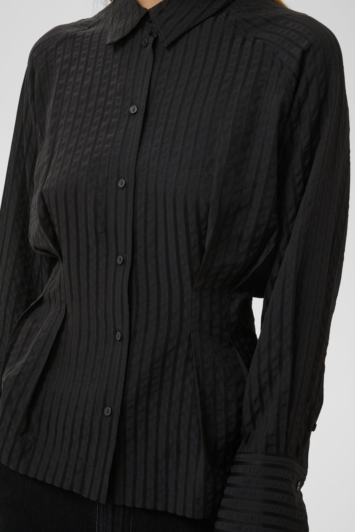 Blouse Toledo Pleated - black