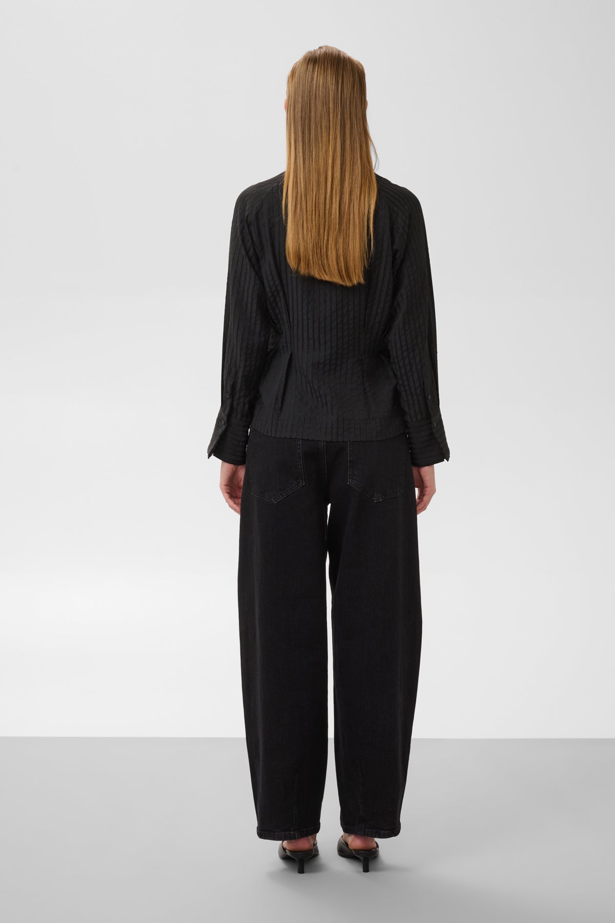 Blouse Toledo Pleated - black