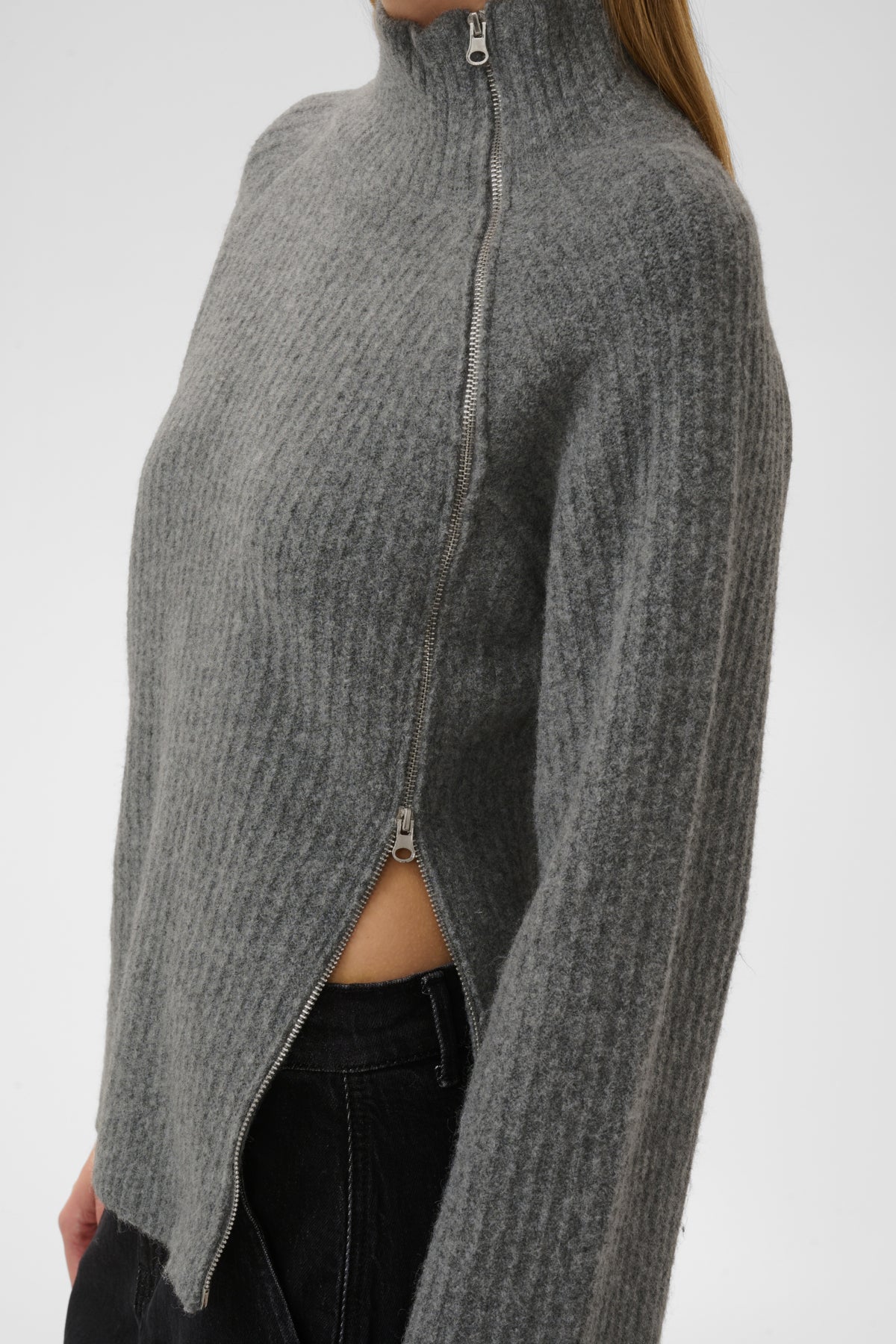 Trui Acorn - dark grey melange