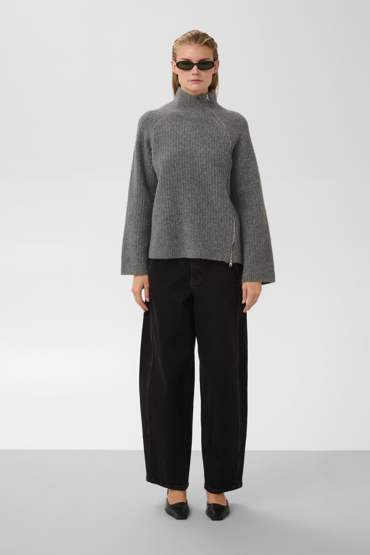 Trui Acorn - dark grey melange