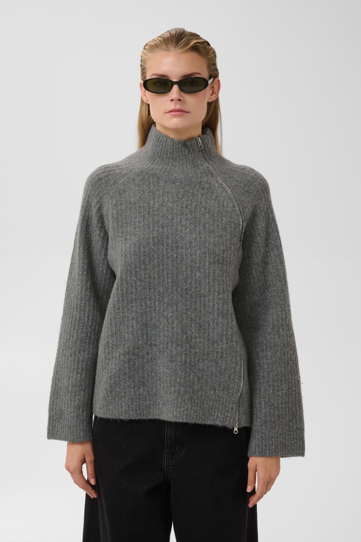 Trui Acorn - dark grey melange