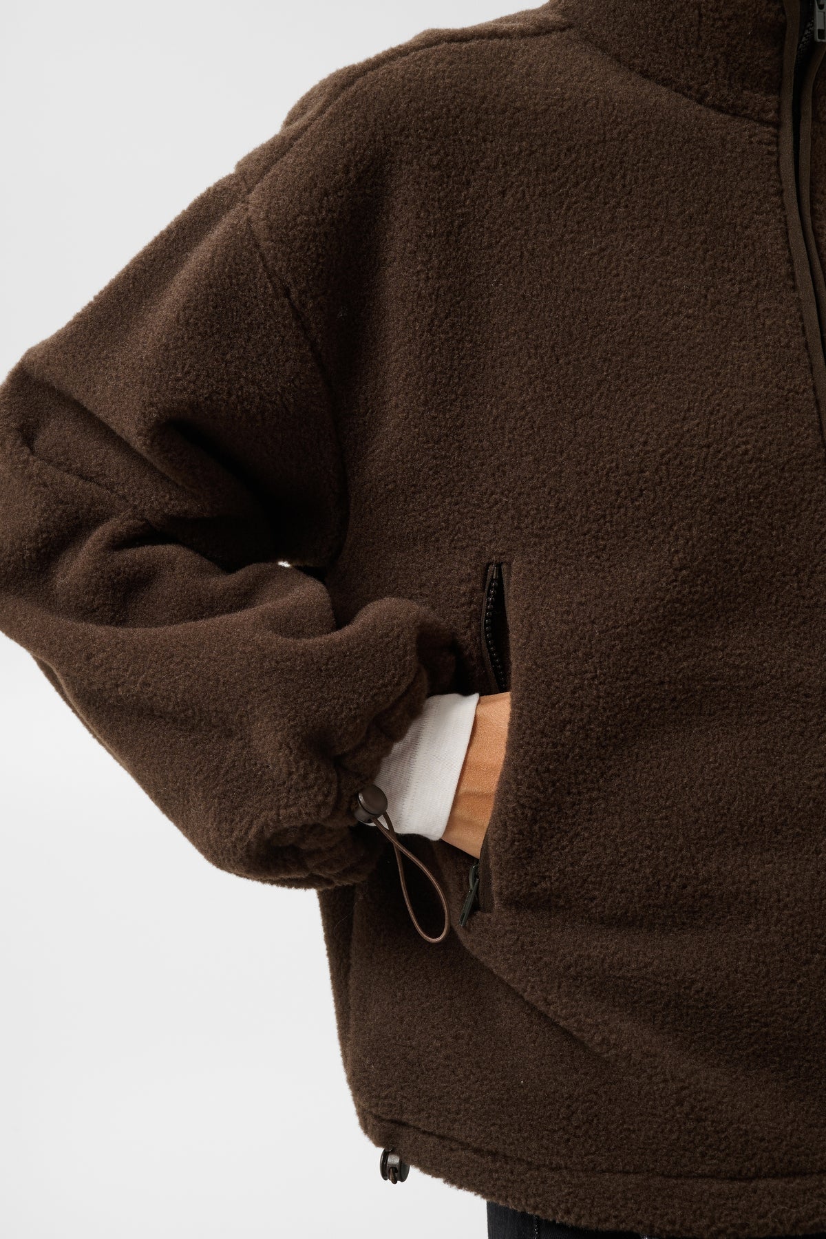 Jas Marlie Fleece - chocolate brown