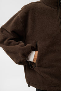 Jas Marlie Fleece - chocolate brown