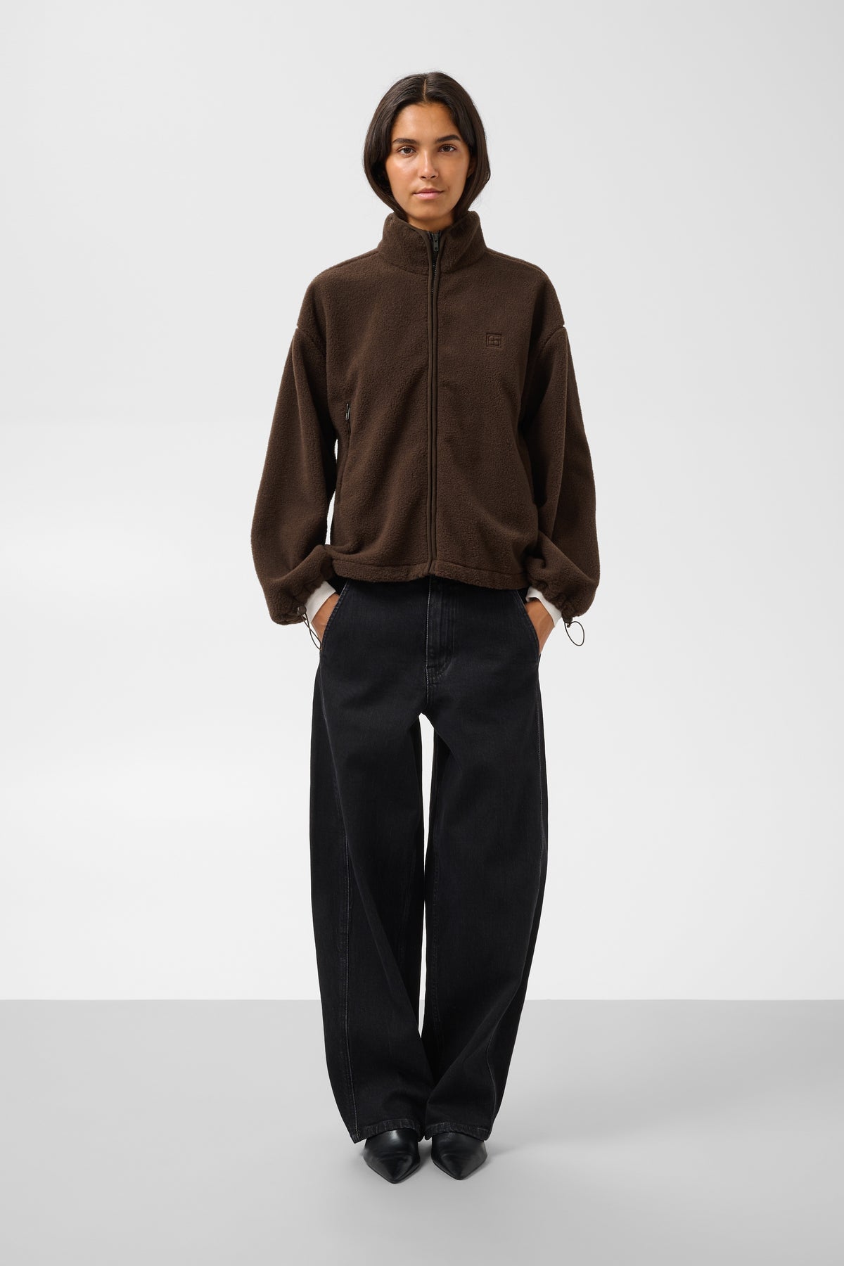 Jas Marlie Fleece - chocolate brown