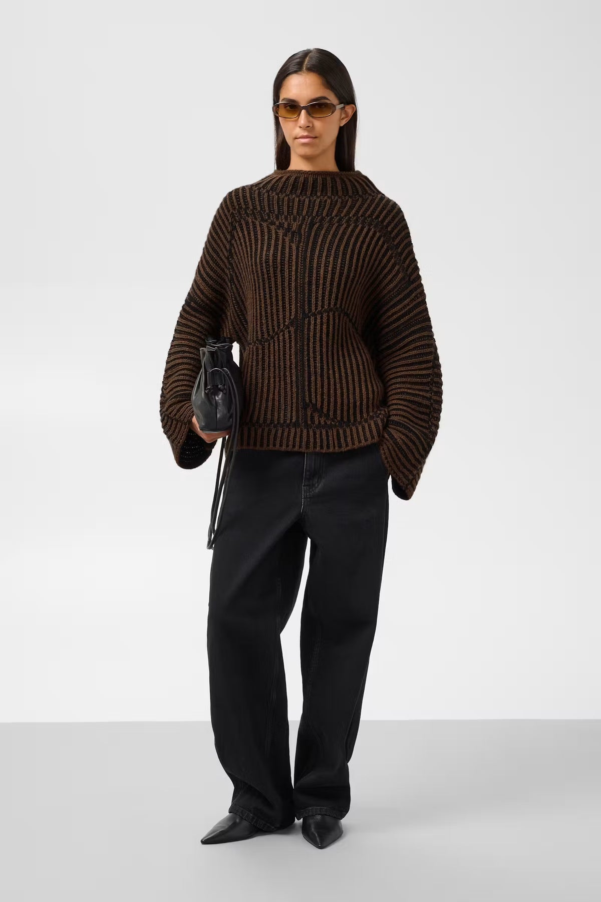 Trui Yiva Monogram Pullover - chocolate brown