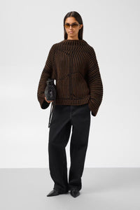 Trui Yiva Monogram Pullover - chocolate brown