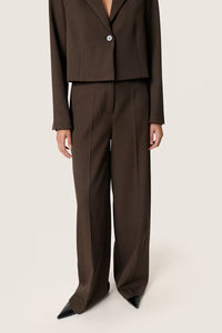 Lilu Corinne Wide Leg Long Pants - Brown