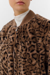 Jas Leona Estacia Bomber - portabella leopard