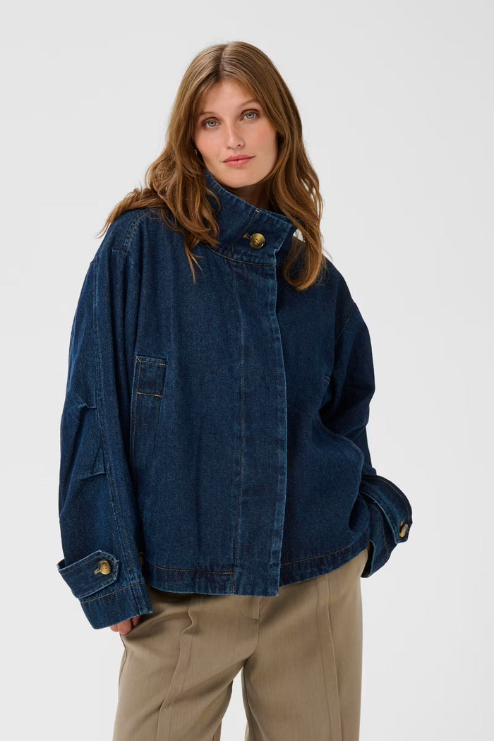 Jas Janine Padded Cade - dark blue denim