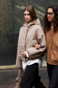 Jas Alicie Hooded - desert taupe