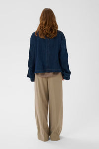Jas Janine Padded Cade - dark blue denim