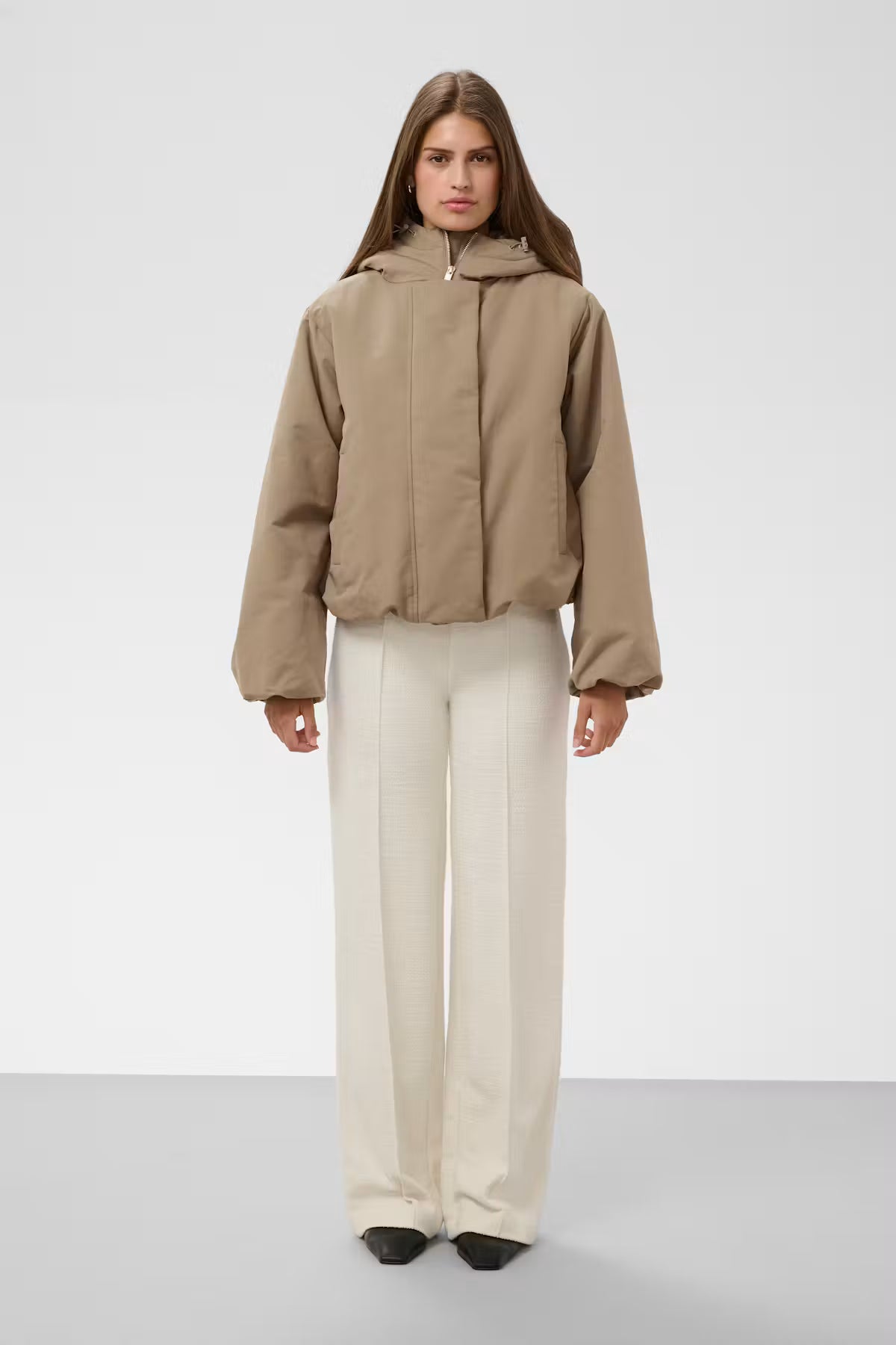 Jas Alicie Hooded - desert taupe