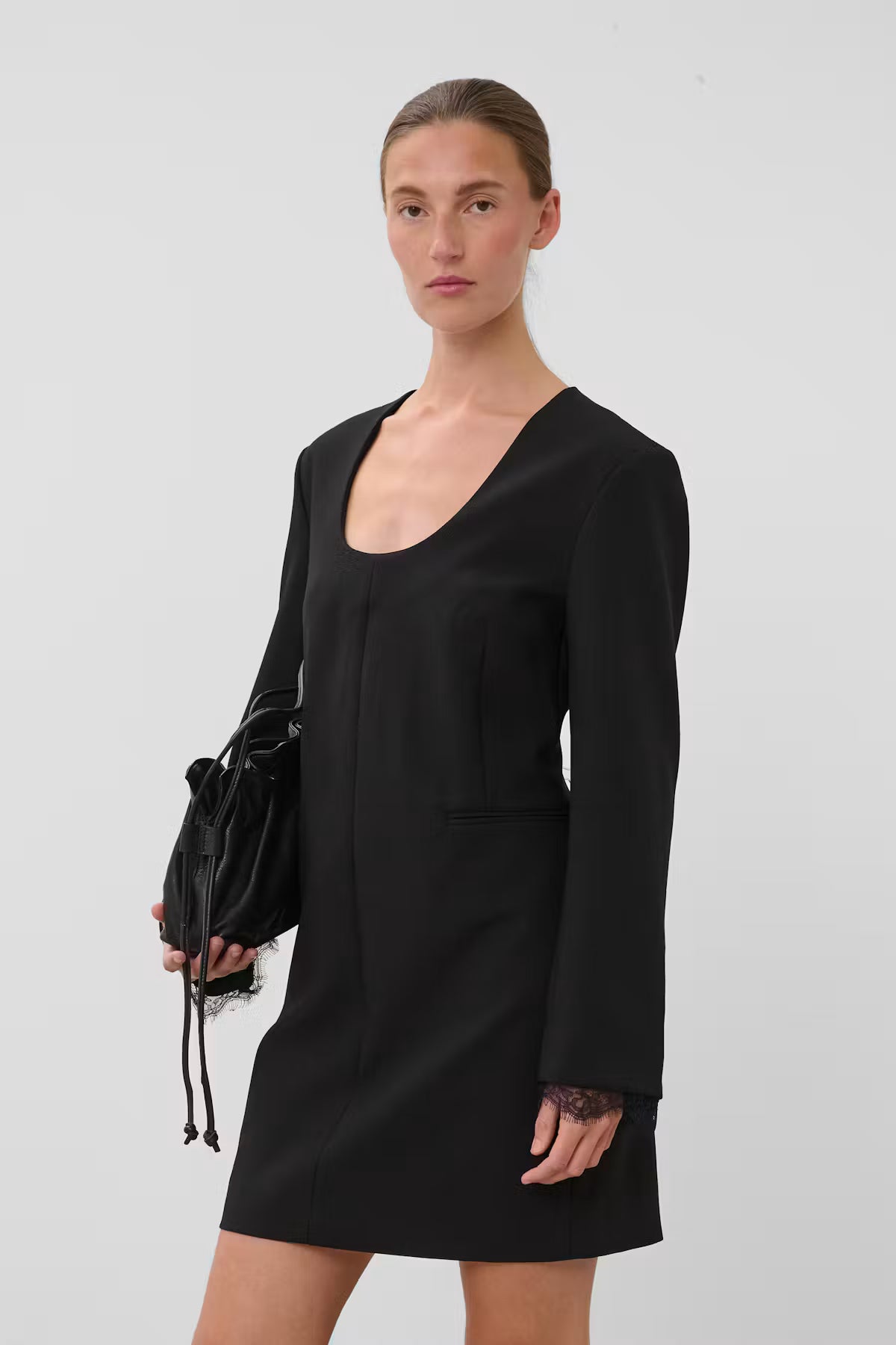 Jurk Corinne Suiting - black