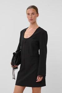 Jurk Corinne Suiting - black