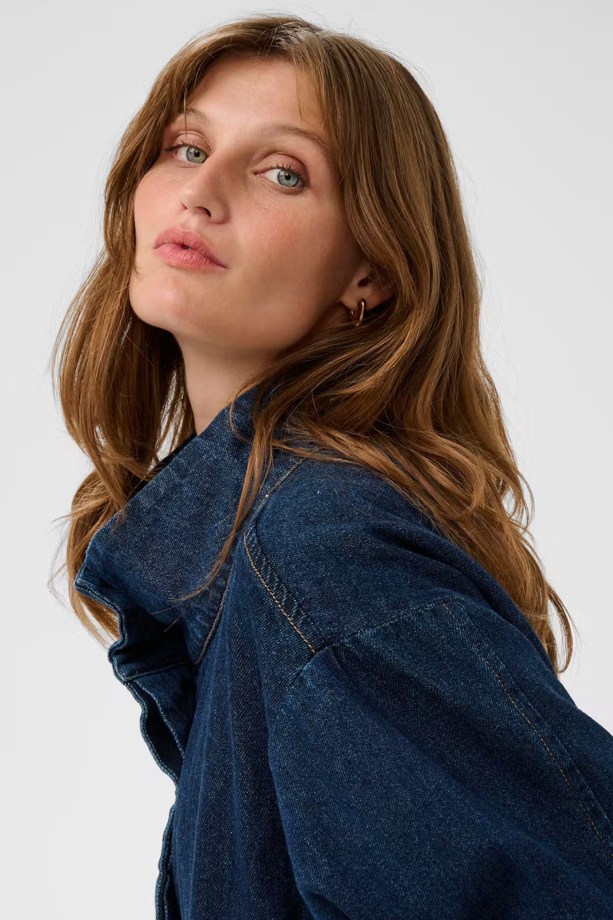 Jas Janine Padded Cade - dark blue denim