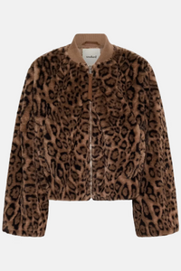 Jas Leona Estacia Bomber - portabella leopard