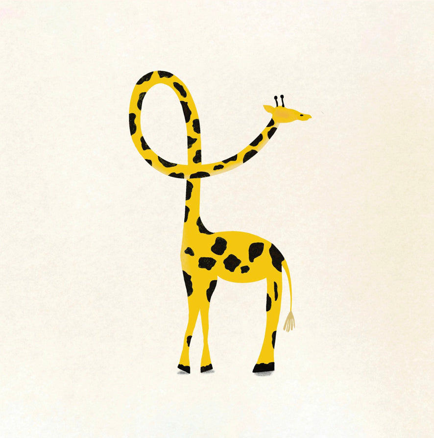 Kaartje - giraf