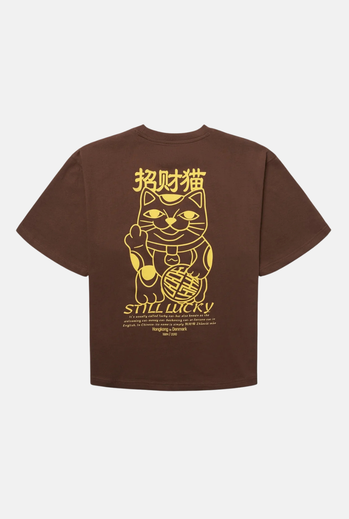 T-shirt Balo Lucky Cat - dark brown