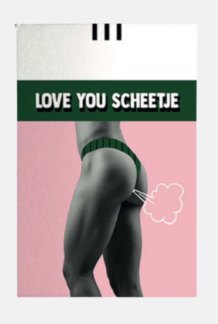 Kaartje - love you scheetje