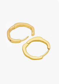 Oorhangers Organic Hoops - goud