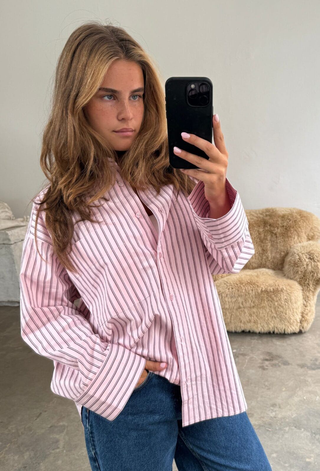 Hemd Fie Stripe - lolly stripe
