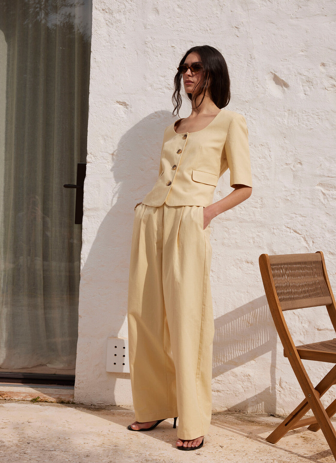 Broek Belisma - reed yellow
