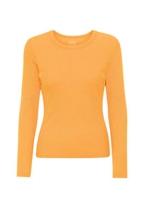 Shirt Organic Rib LS - sandstone orange