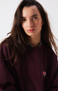 Sweater Atubay - lie de vin