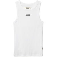 Top Dee Rib Tank - white