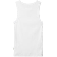 Top Dee Rib Tank - white