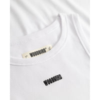 Top Dee Rib Tank - white