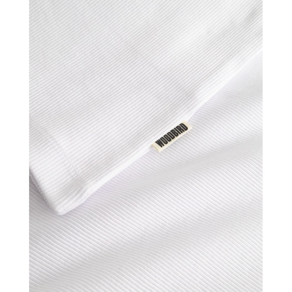Top Dee Rib Tank - white