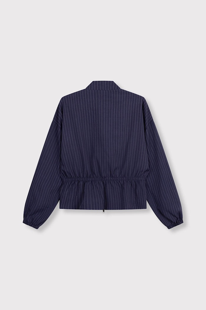 Vest Pinstripe Balloon Elysia - navy