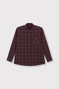 Blouse Check Shoulder Pads Naro - check