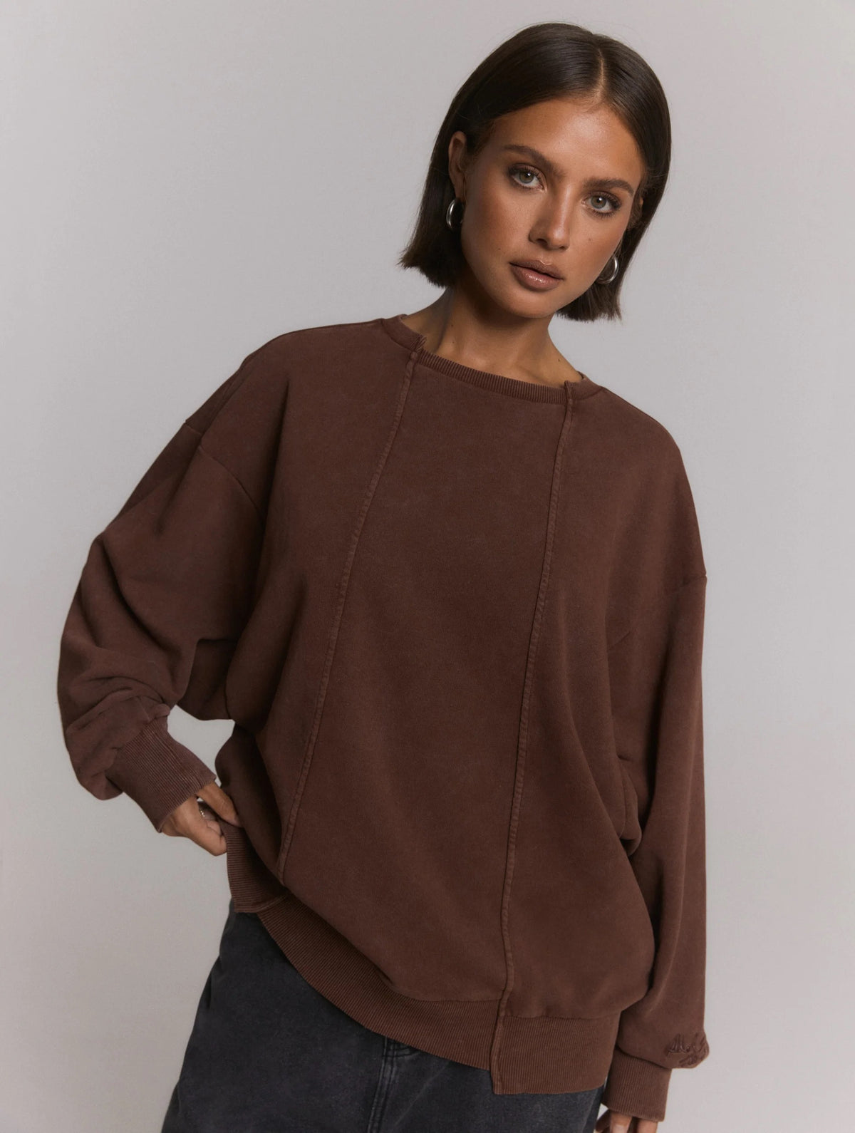 Sweater Senna - choc brown